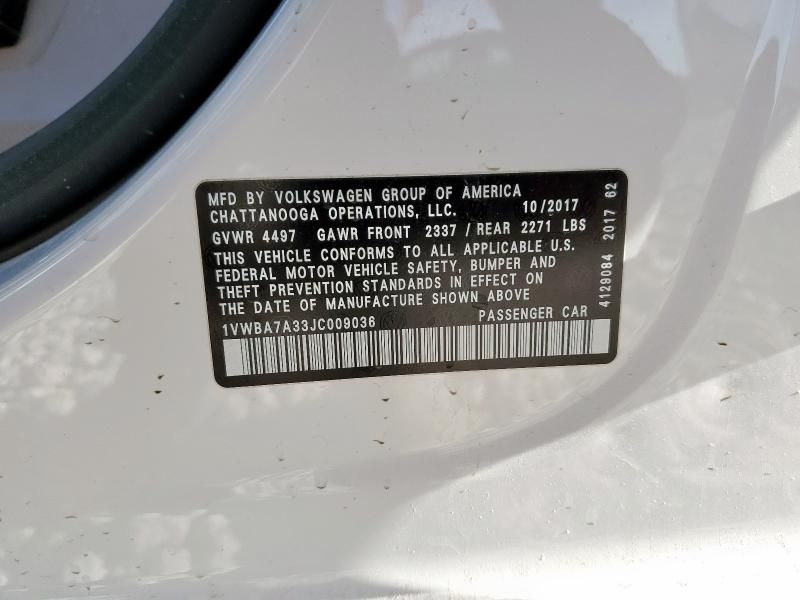 2018 Volkswagen Passat SE