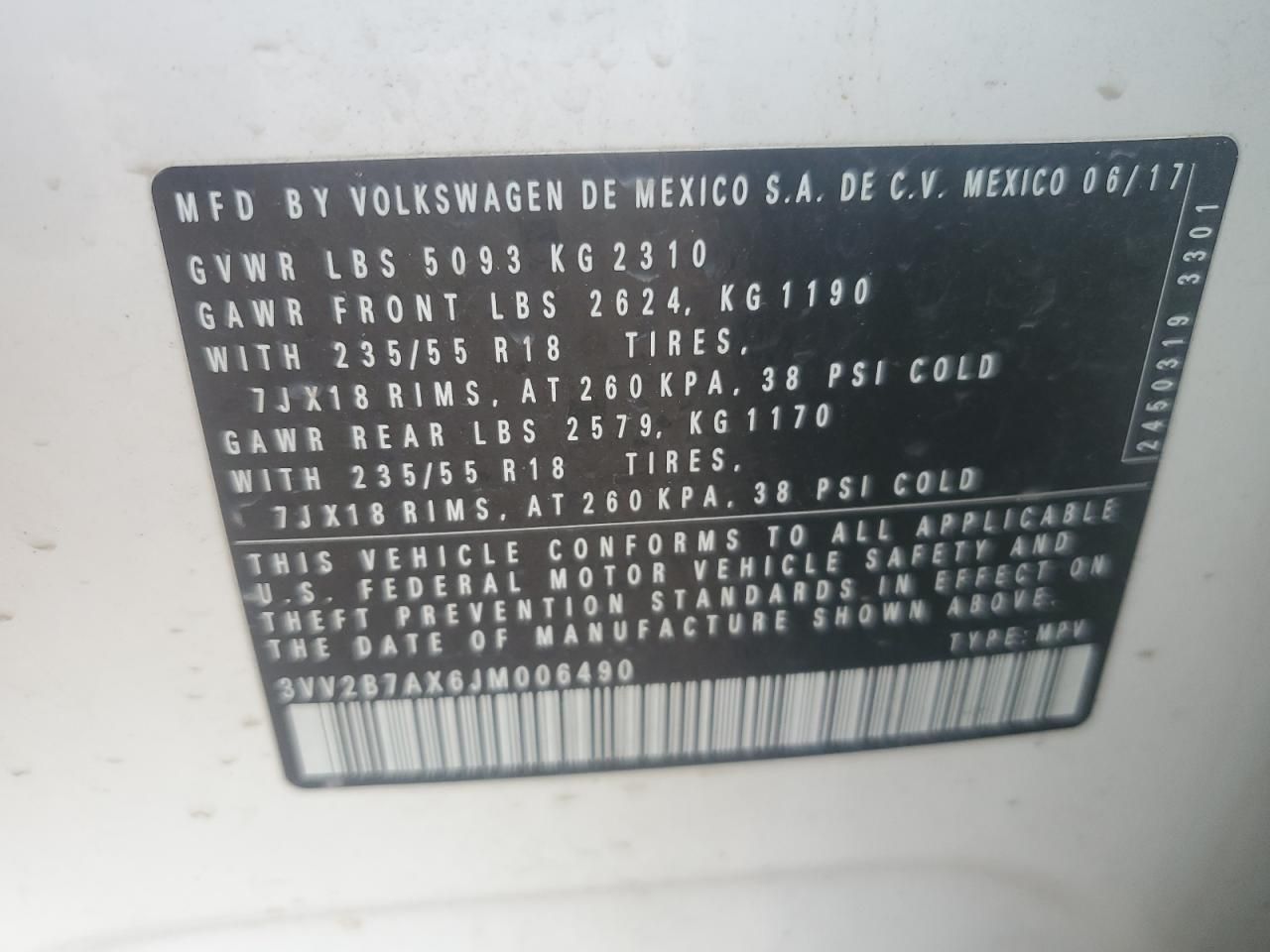 2018 Volkswagen Tiguan se