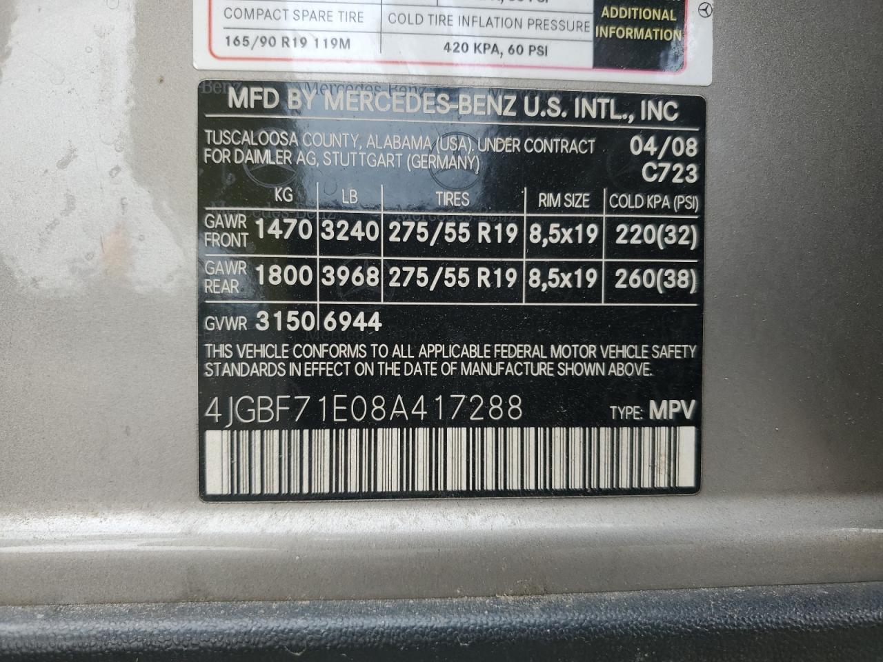 2008 Mercedes-Benz GL