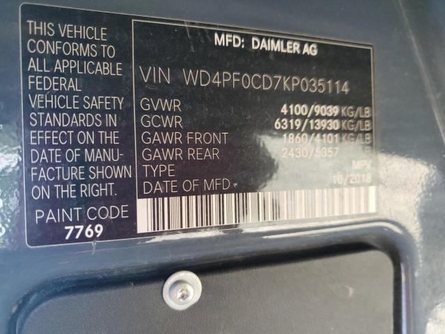 2019 Mercedes-Benz Sprinter 2500