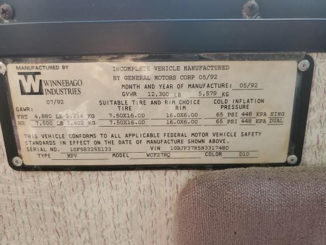1993 Winnebago 1993 Chevrolet P30
