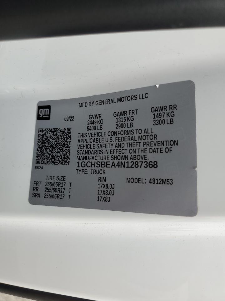 2022 Chev Colorado