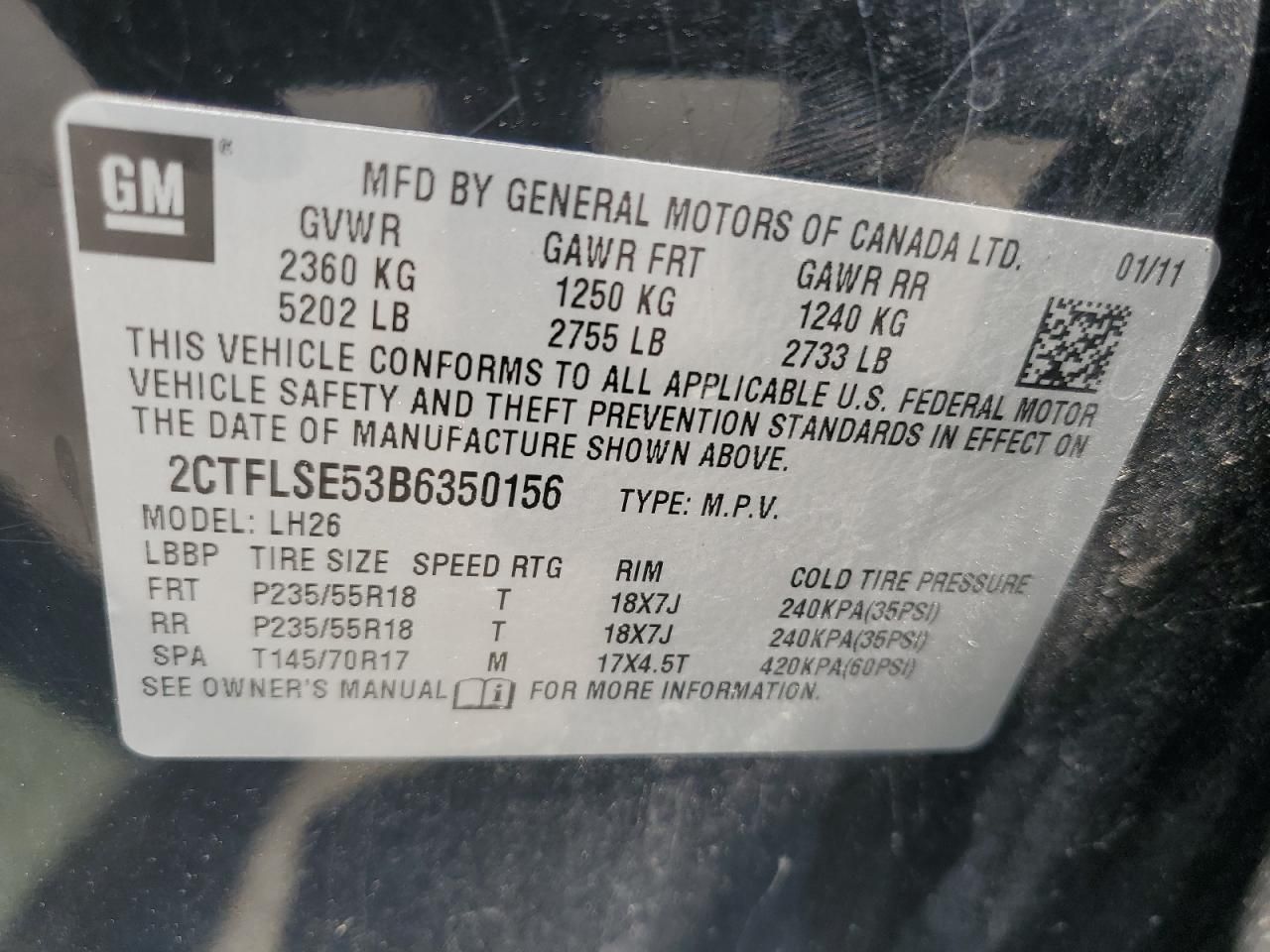 2011 GMC Terrain sle