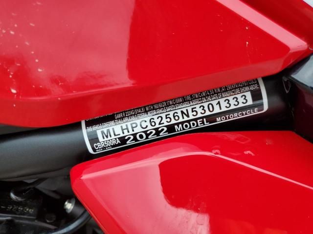 2022 Honda CBR500 RA
