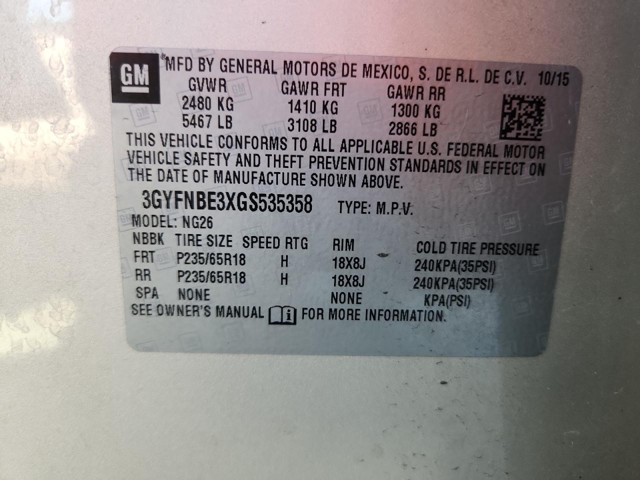 2016 Cadillac Srx Luxury Collection