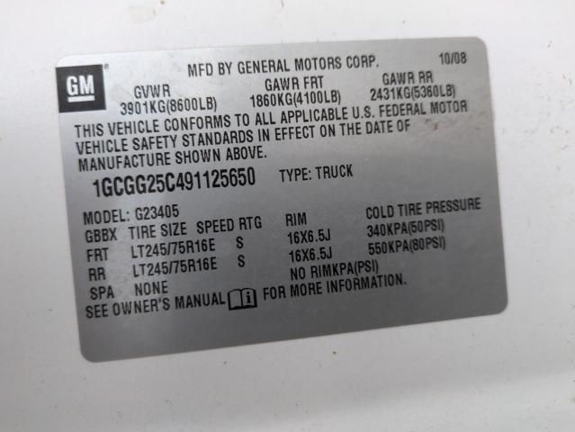 2009 Chevrolet Express G2500