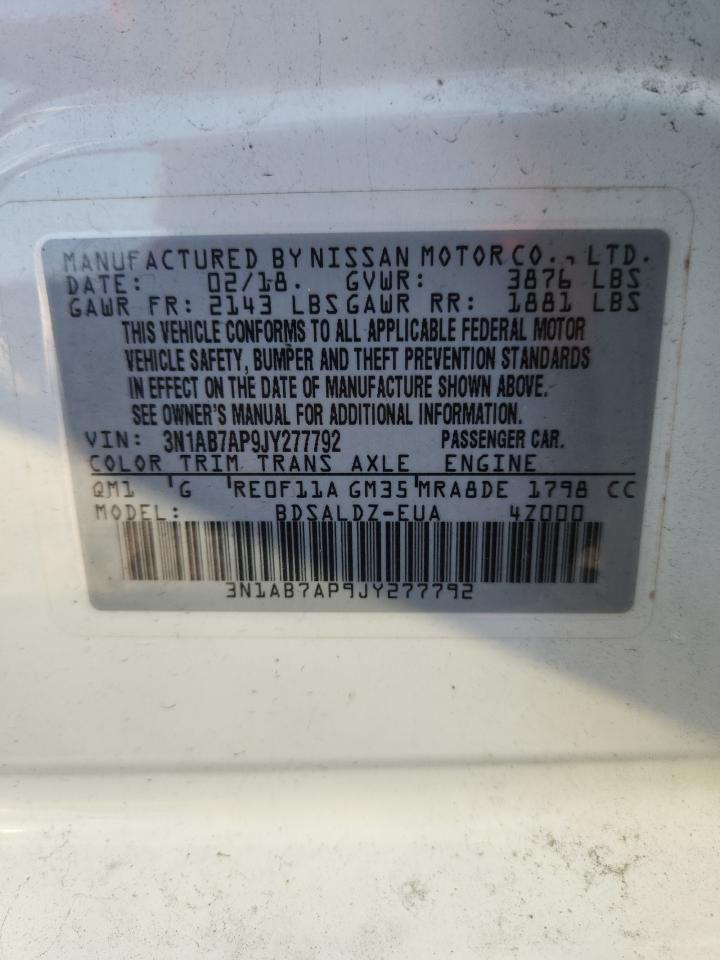 2018 Nissan Sentra s