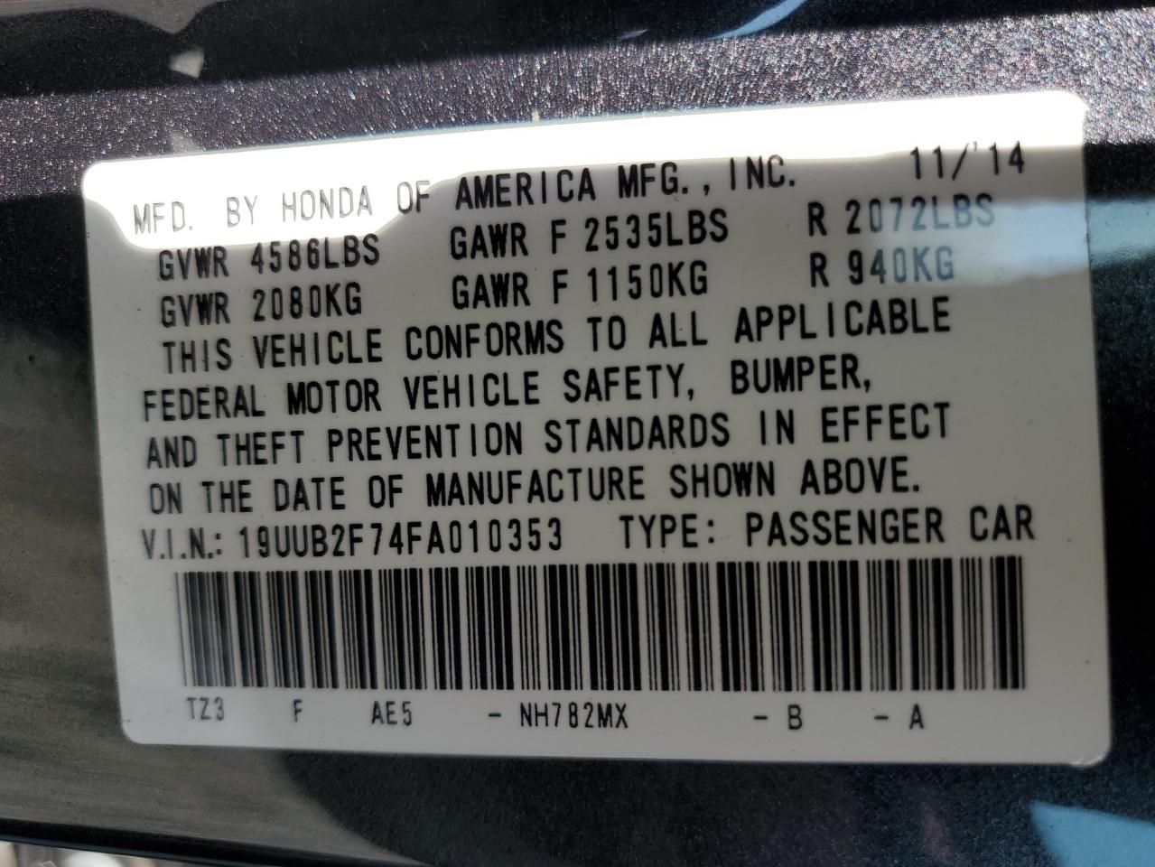 2015 Acura Tlx Advance