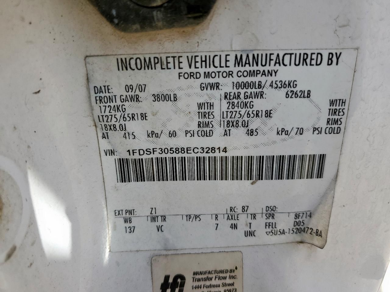 2008 Ford F350 SRW Super Duty