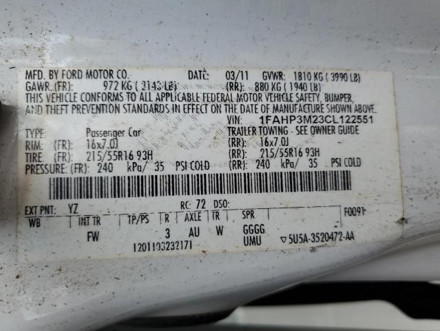 2012 Ford Focus SEL