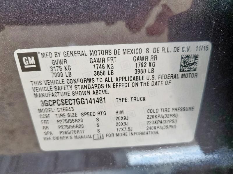 2016 Chevrolet Silverado C1500 LTZ