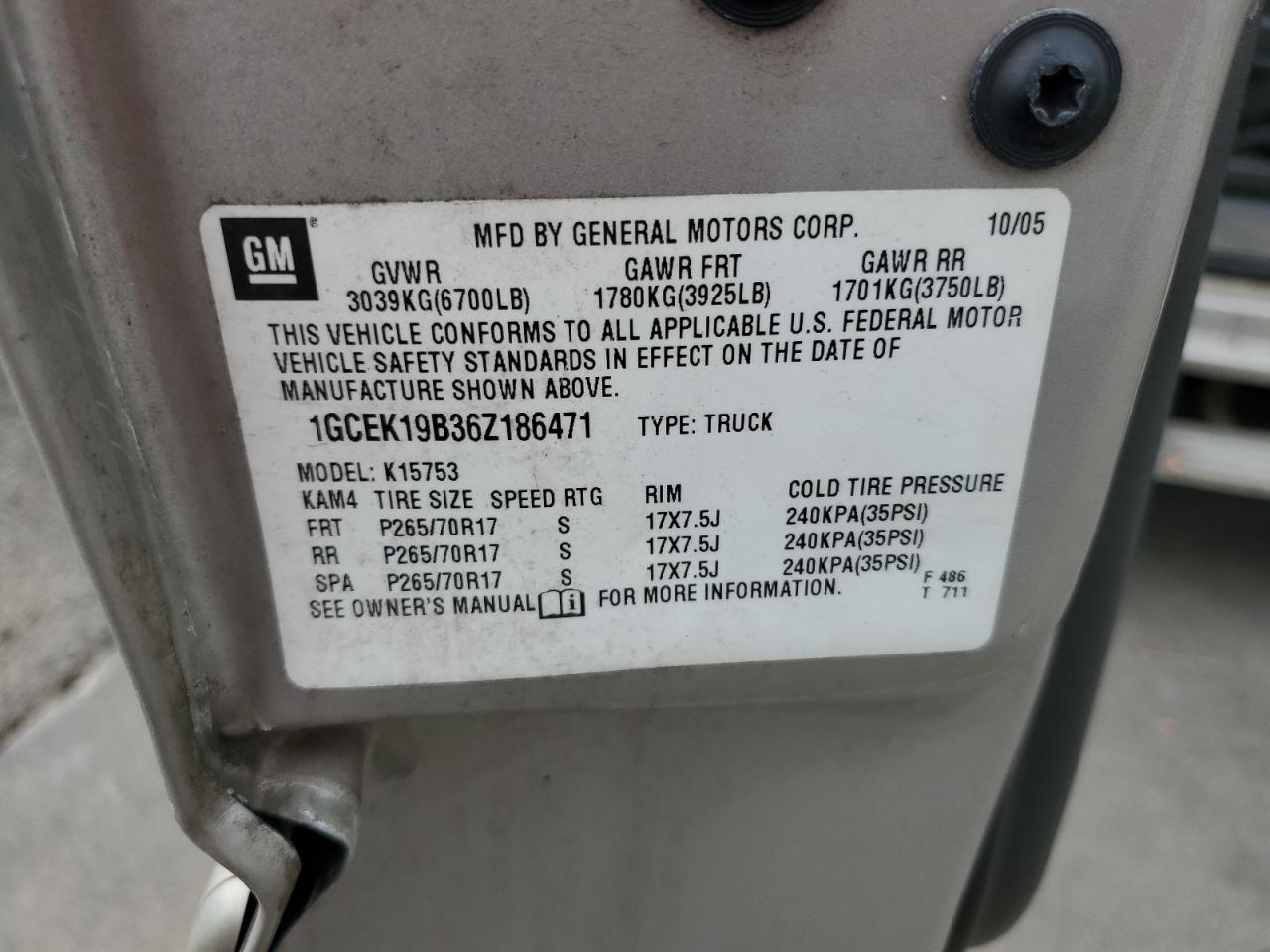 2006 Chevrolet Silverado K1500