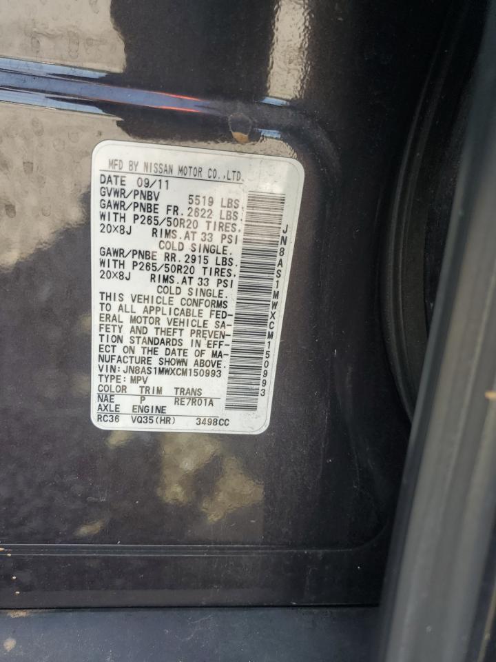 2012 Infinity Fx35 Base