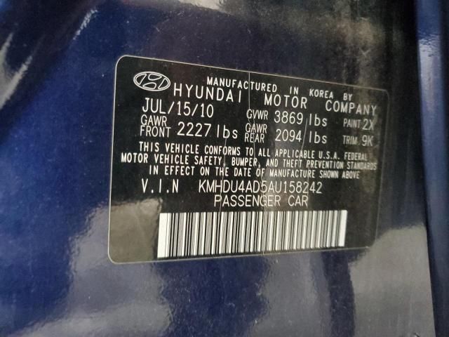 2010 Hyundai Elantra Blue