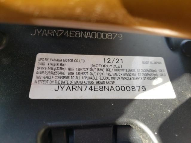 2022 Yamaha MTT09 GT