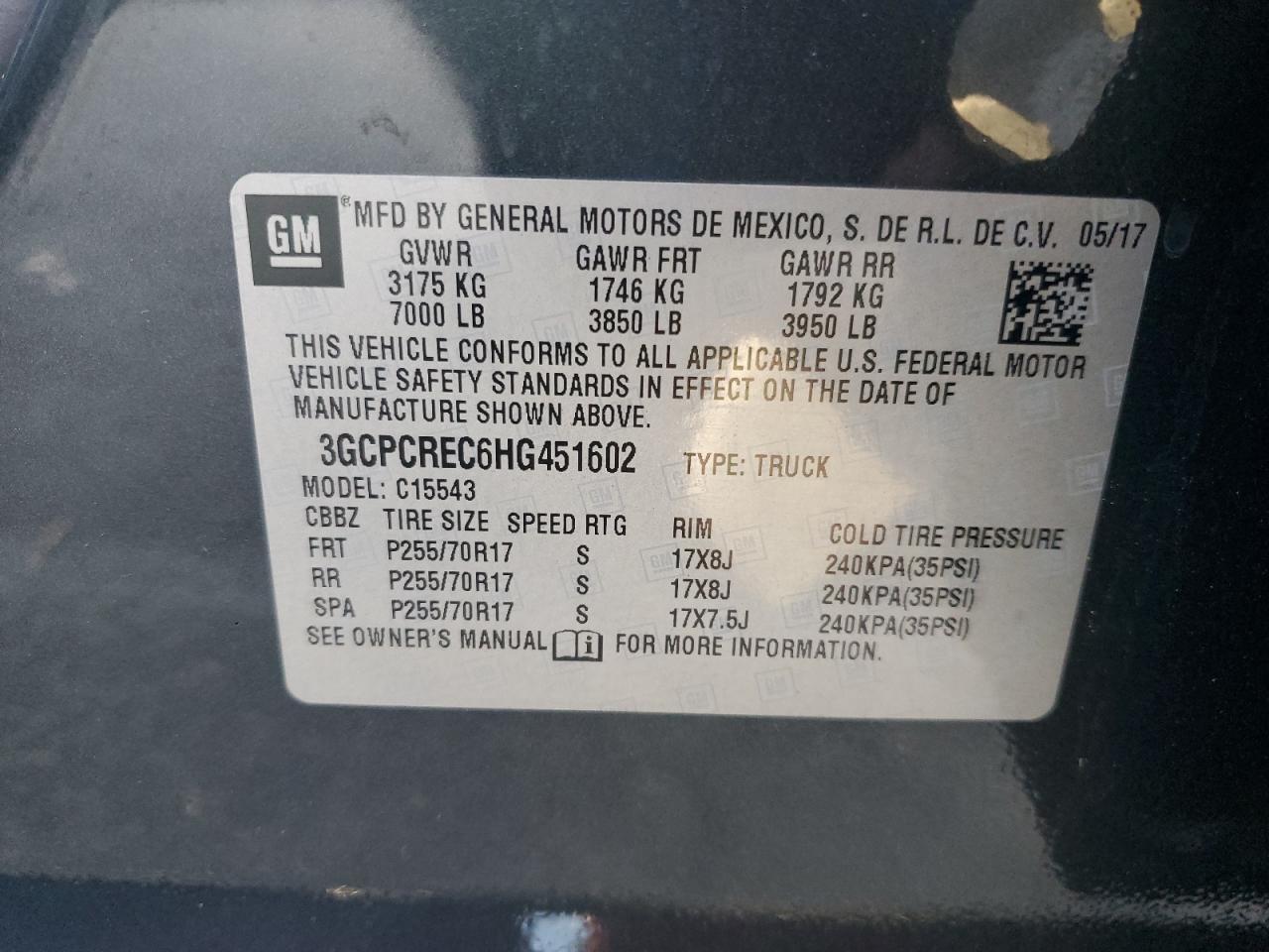 2017 Chevrolet Silverado C1500 lt
