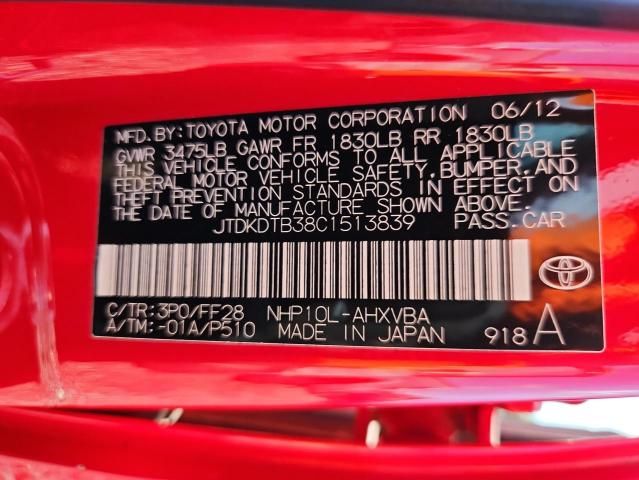 2012 Toyota Prius C