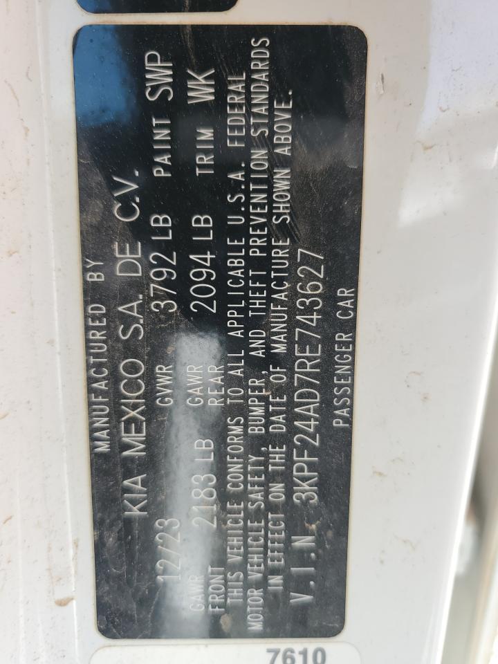 2024 KIA Forte lx