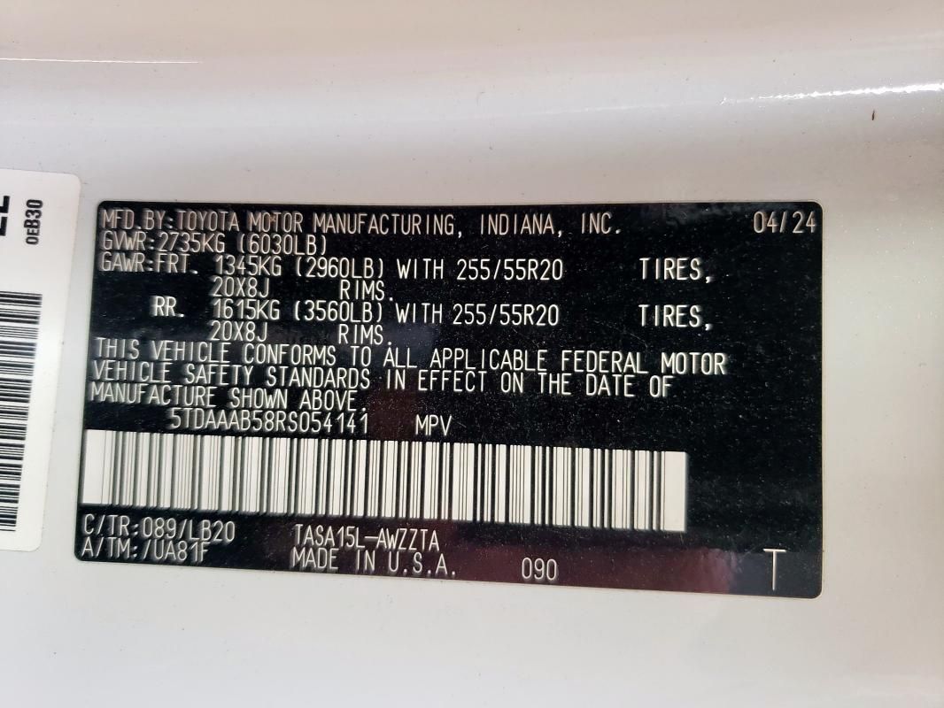 2024 Toyota Grand Highlander xle