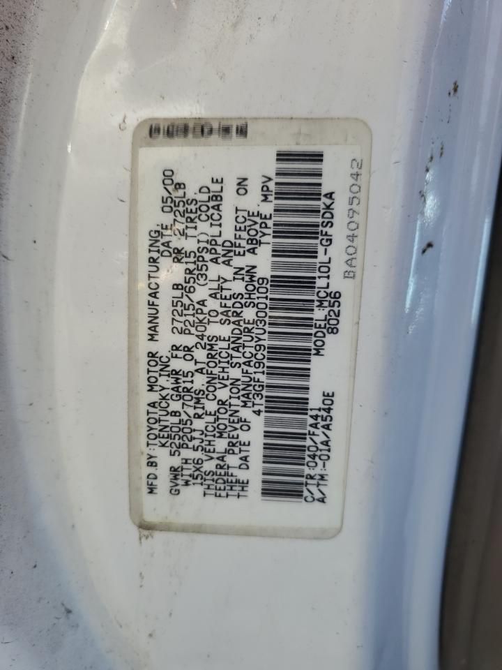 2000 Toyota Sienna ce