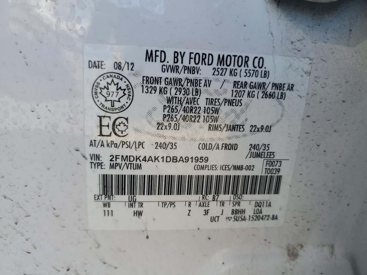 2013 Ford Edge Sport