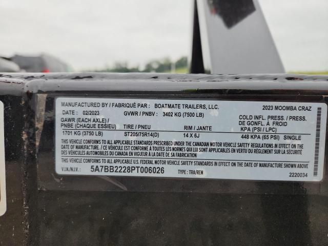 2023 Boat Mate Moomba Craz Boat Trailer