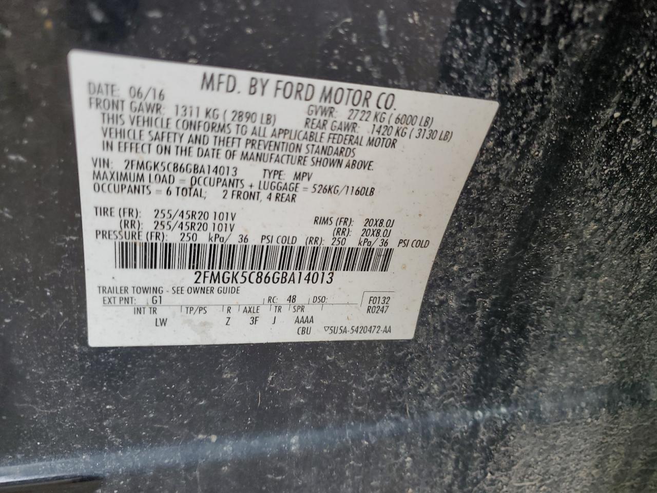 2016 Ford Flex sel