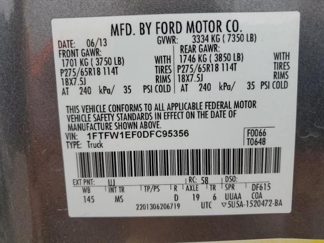 2013 Ford F150 Supercrew
