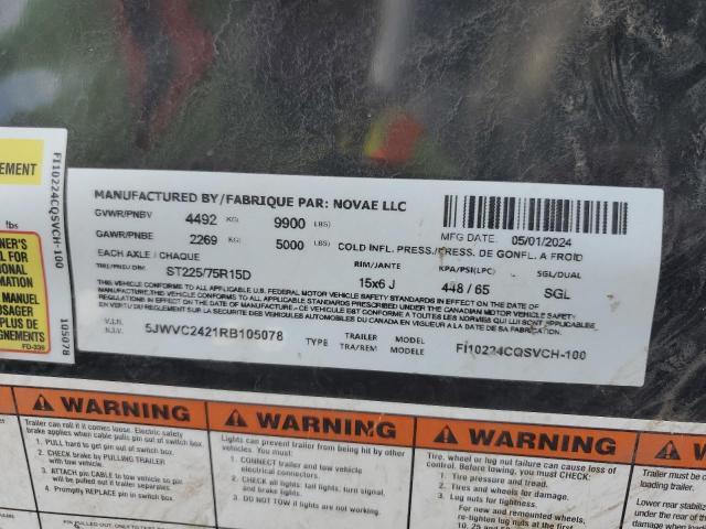 2024 Novae Fi10224cqsvch-100 Enclosed Cargo Trailer