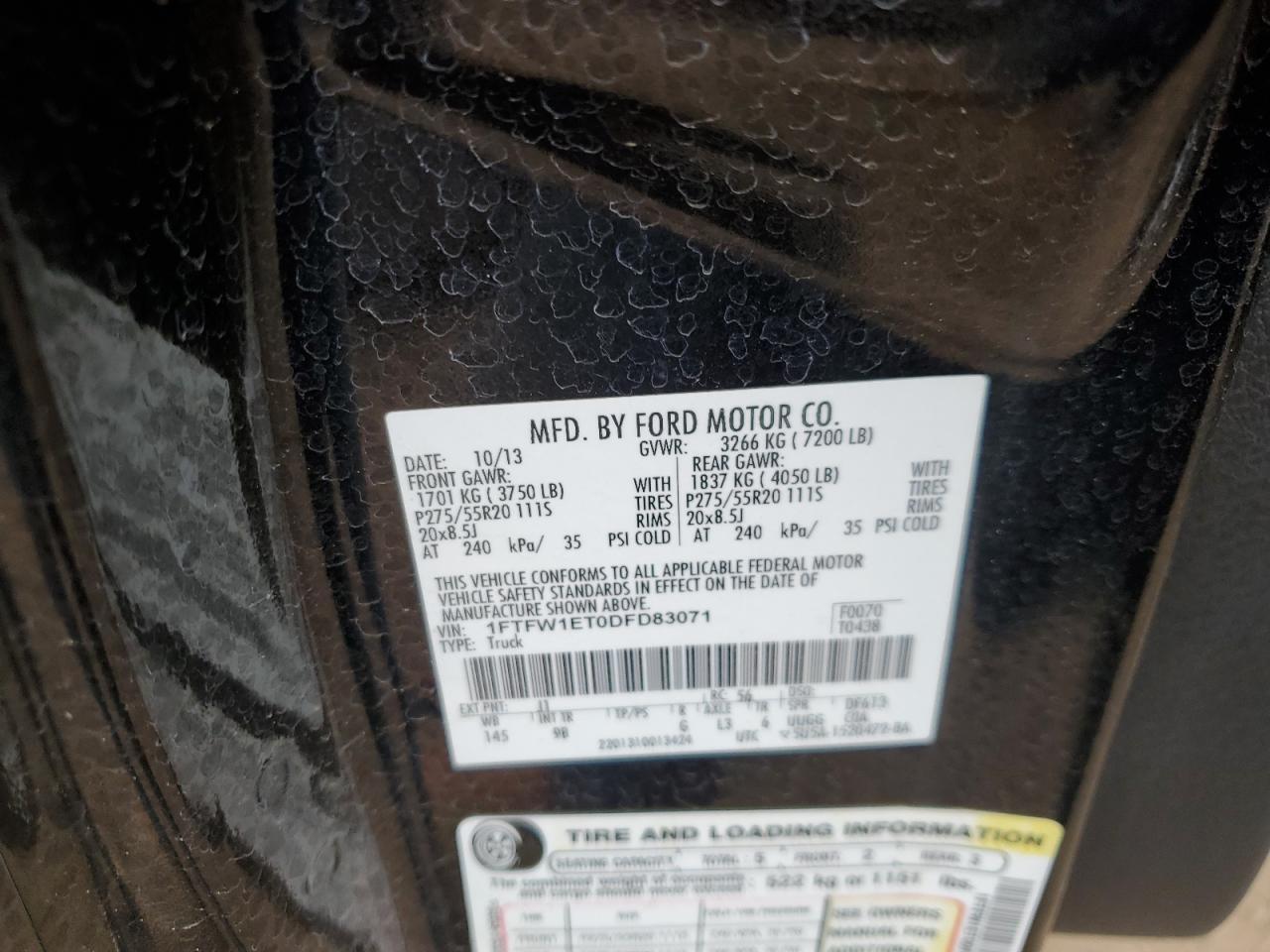 2013 Ford F150 Supercrew