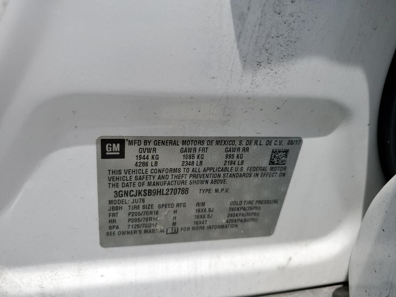 2017 Chevrolet Trax ls