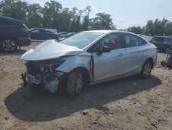 Chevrolet Cruze ls salvage cars for sale: 2018 Chevrolet Cruze LS