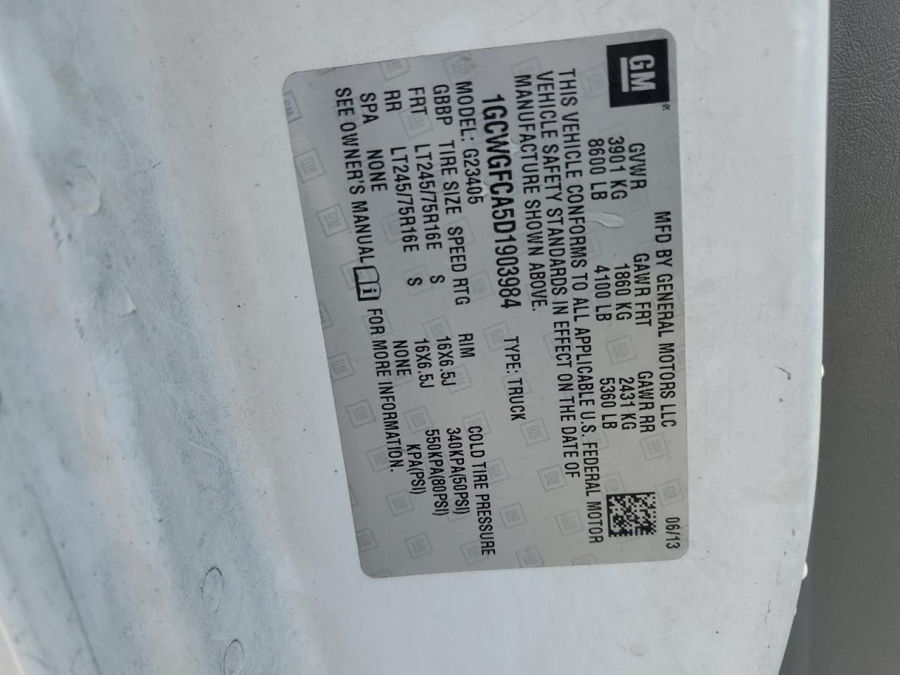 2013 Chevrolet Express G2500