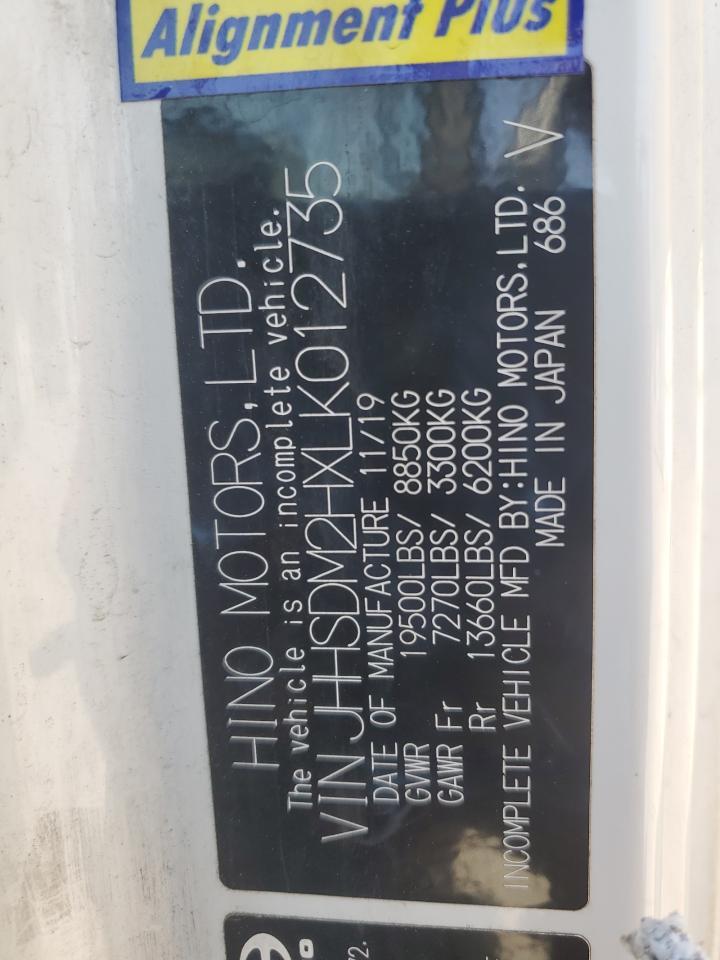 2020 Hino 195