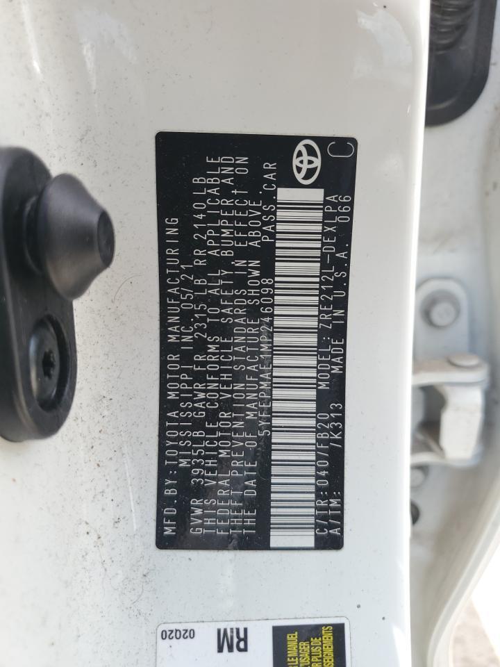 2021 Toyota Corolla le