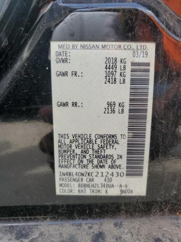 2019 Nissan Altima 2.5 sv