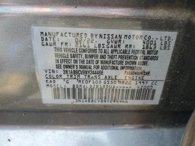 2022 Nissan Sentra sv