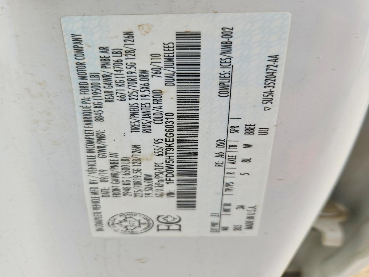 2019 Ford F550 Super Duty