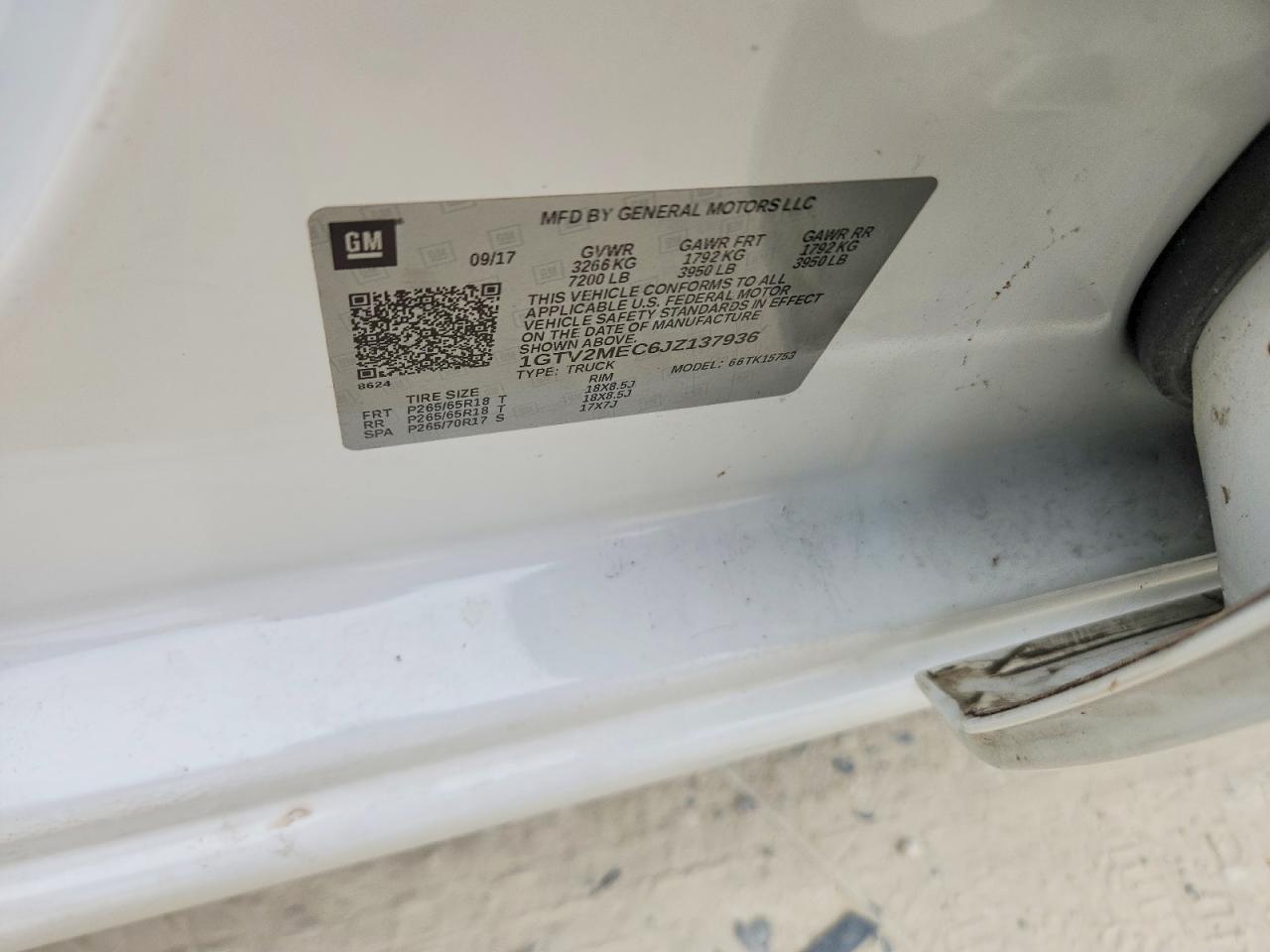 2018 GMC Sierra K1500 SLE