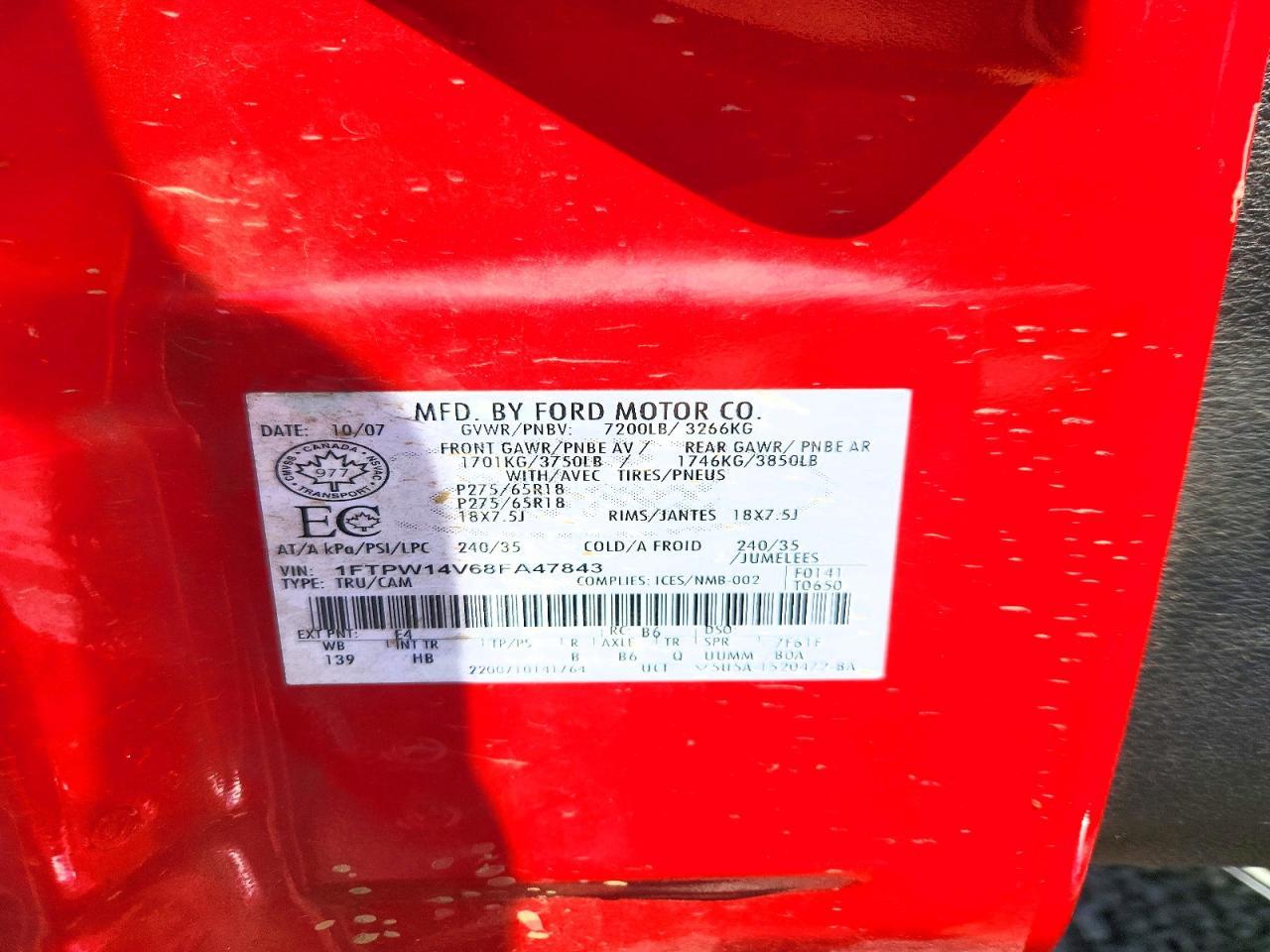 2008 Ford F150 Supercrew