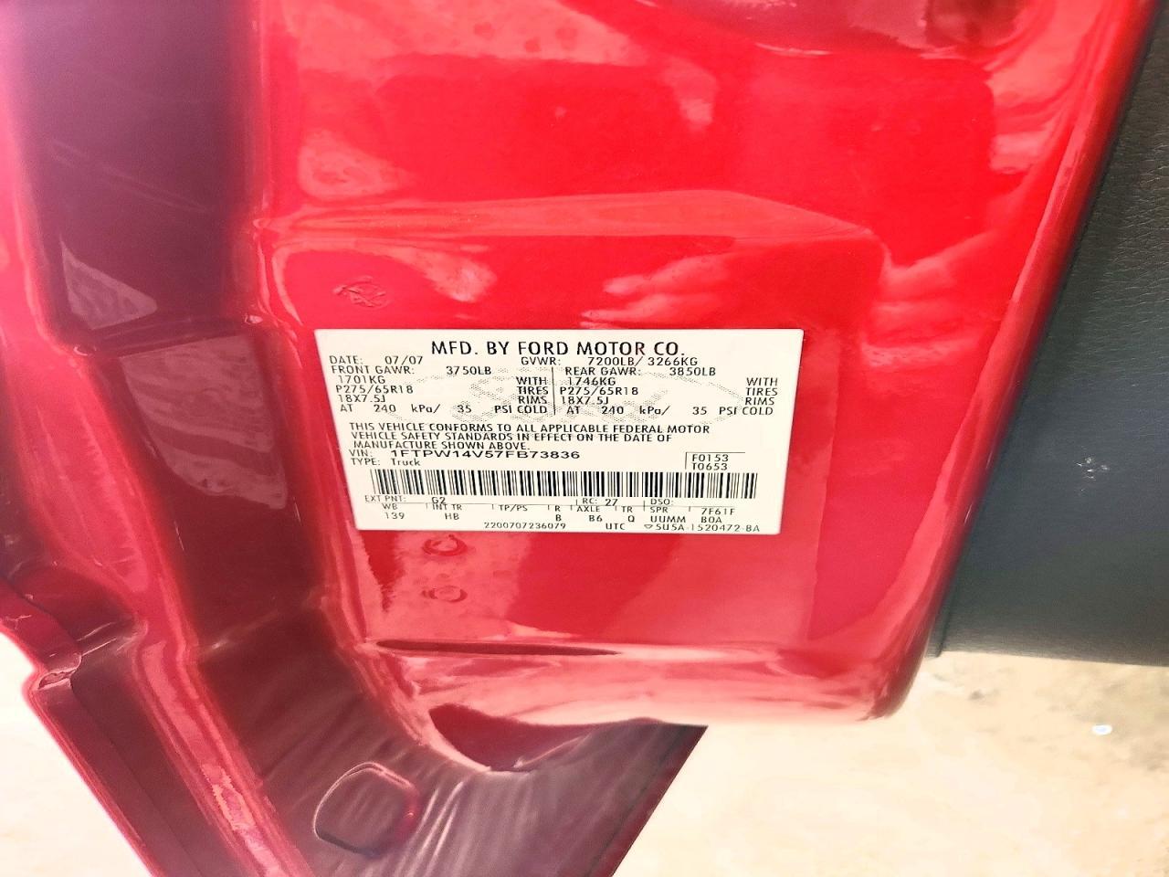 2007 Ford F150 Supercrew