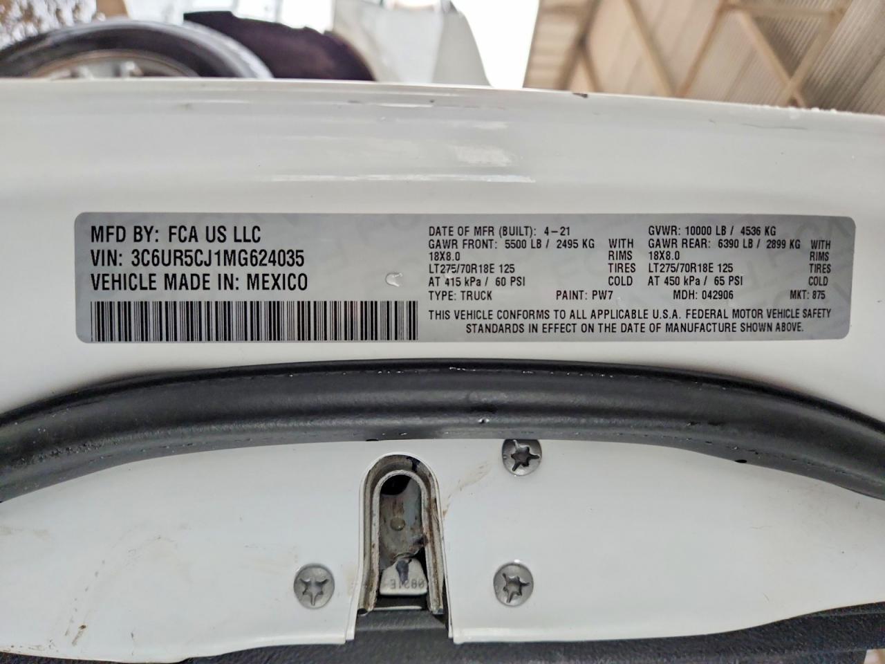 2021 Dodge RAM 2500 Tradesman