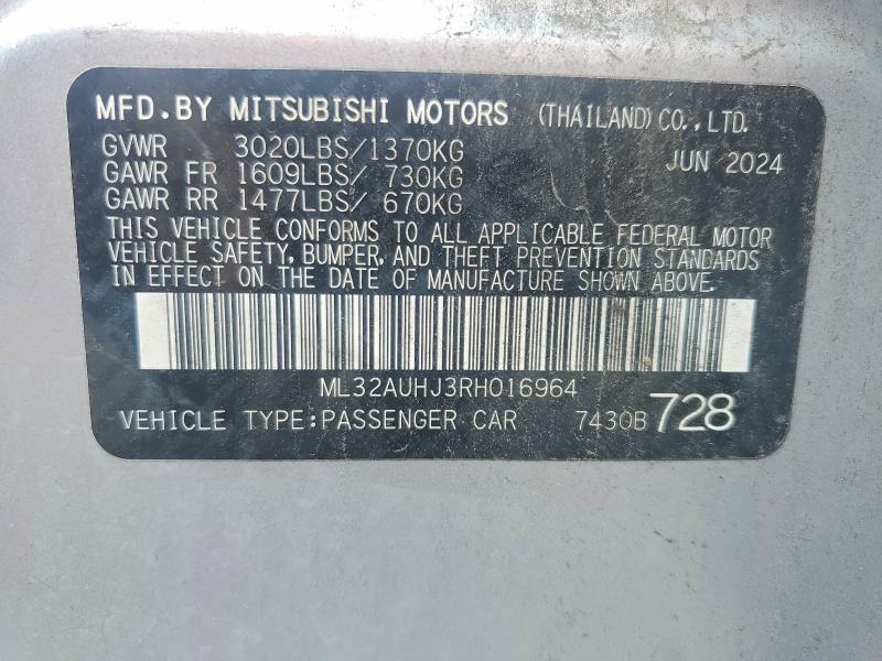2024 Mitsubishi Mirage es