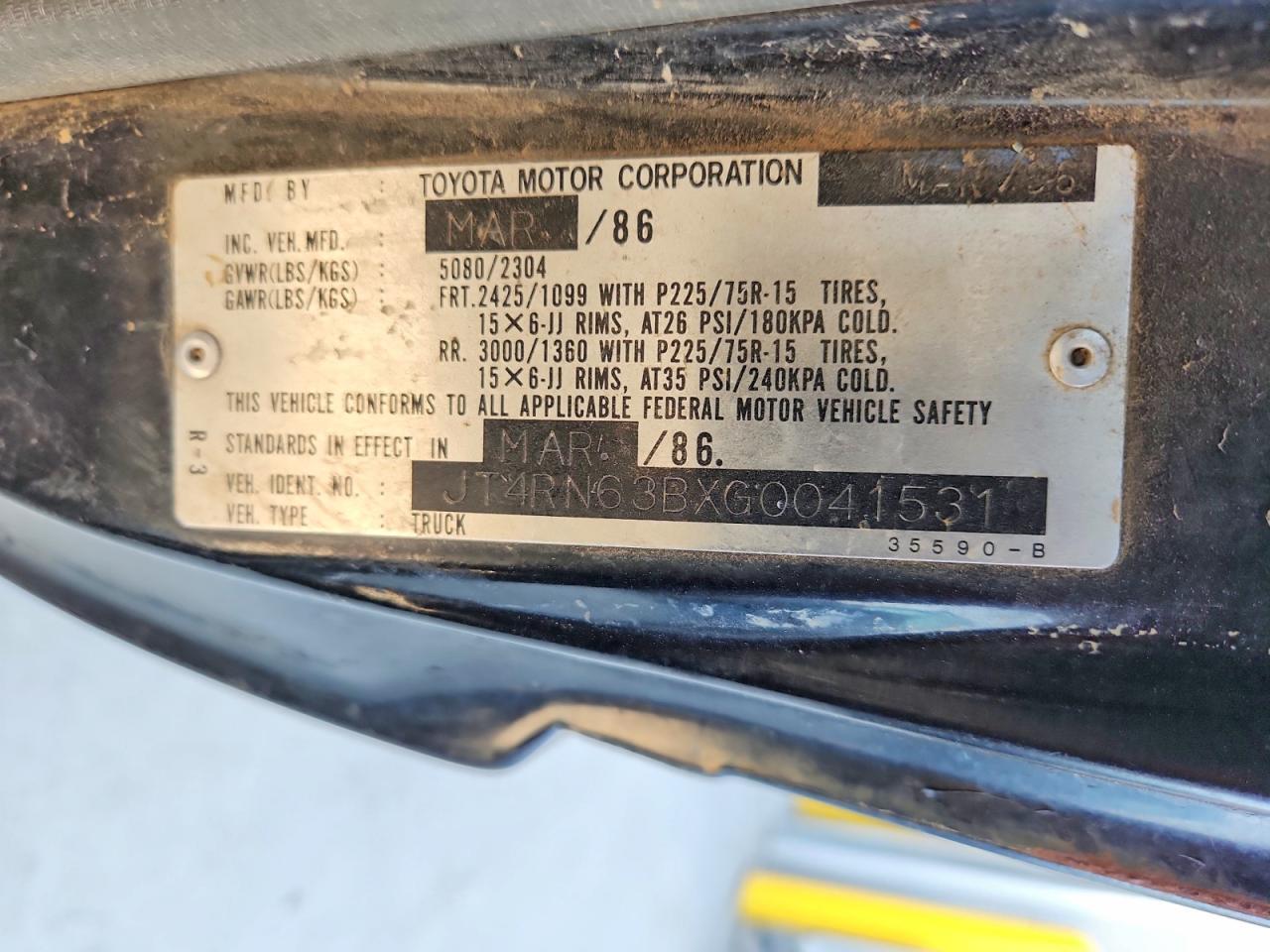 1986 Toyota Pickup Turbo