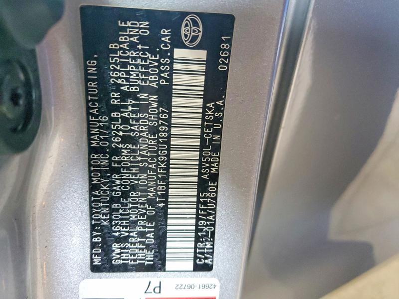 2016 Toyota Camry se