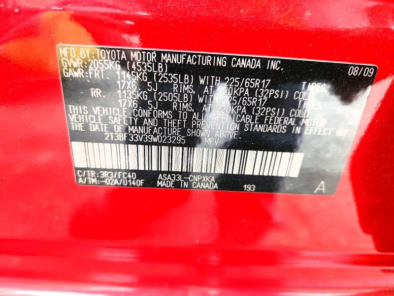 2009 Toyota Rav4 Base