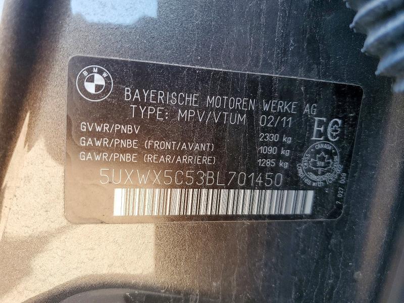2011 BMW X3 Xdrive28i