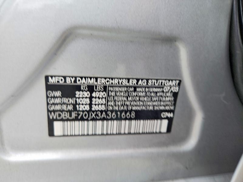 2003 Mercedes-Benz E 500