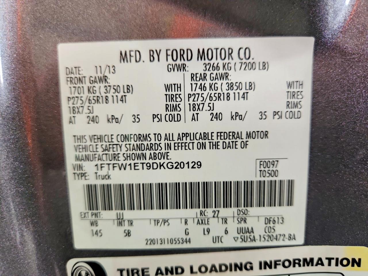 2013 Ford F150 Supercrew