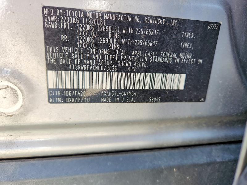 2022 Toyota Rav4 xle